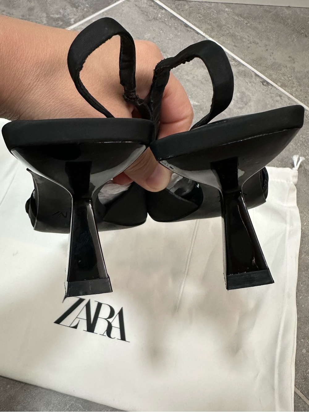 ZARA SLINGBACK HEELS WITH BOW - Picture 13 of 15